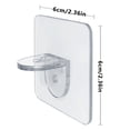 thumbnail image 3 of Gancho autoadhesivo para baño y cocina, accesorio de almacenamiento transparente para interiores, soportes para ropa de alta resistencia, Almacenamiento y organización del hogar Actualizado/6*6cm Yuarrent HA005263-02, 3 of 6