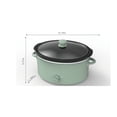 thumbnail image 3 of Mainstays 6 Quart Manual Slow Cooker, Green Sage, 3 of 8