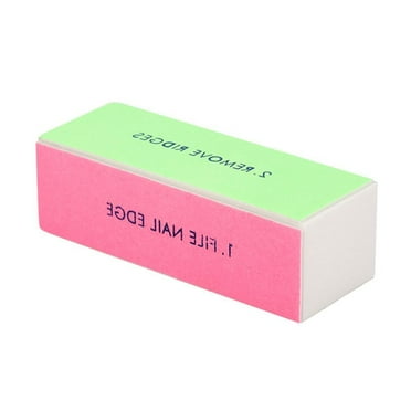 4 IN 1 NAIL BUFFER BLOCK Fine Grit Smooth Polish & Ridges Shine Remove B4G5 E0D1