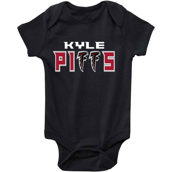 Black Falcons Kyle Pitts Logo Baby 1 Piece