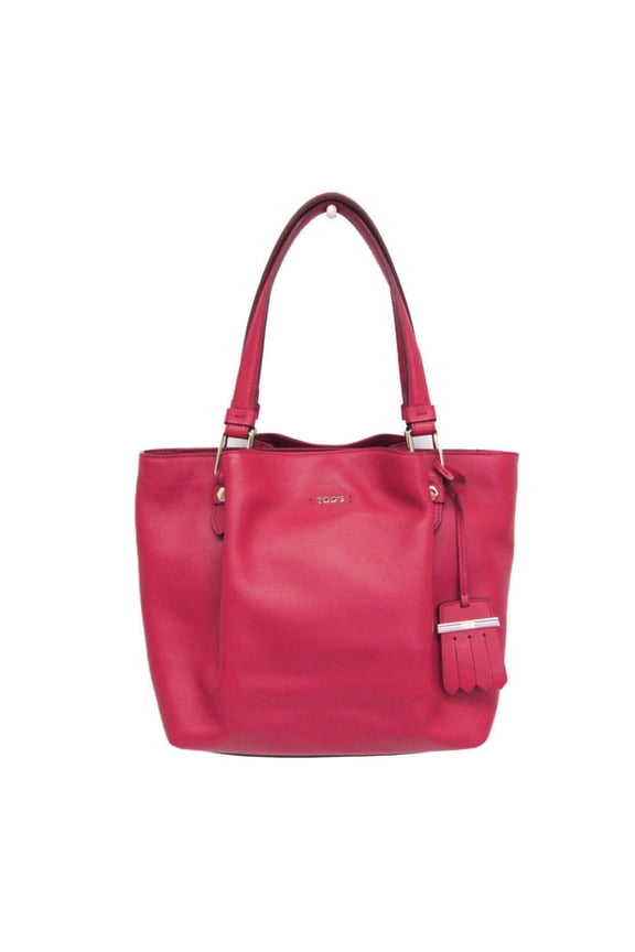 Pre-Owned Tod's Flower Bag Women's Leather Tote Bag Pink (Good)