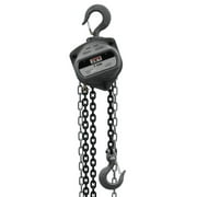 Jet S90-100-15 Contractor 1 Ton Hand Chain Hoist with 15 Foot Lift & 2 Hooks