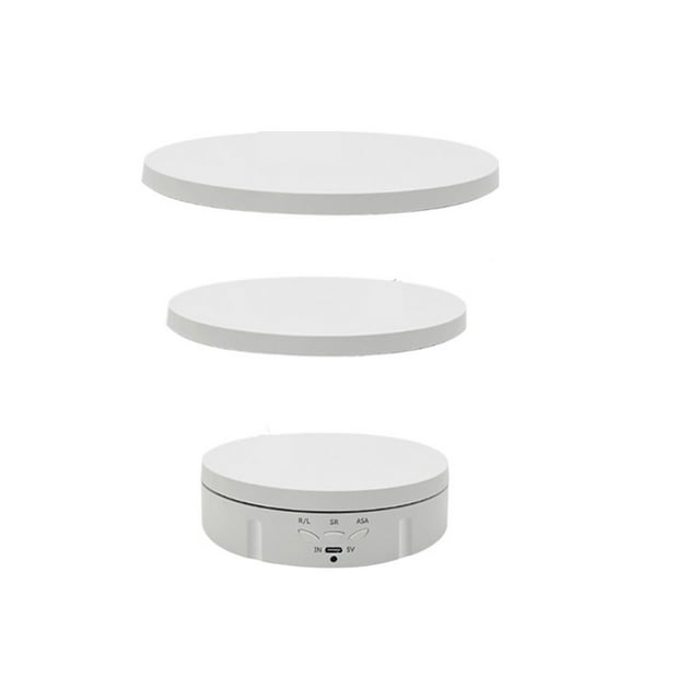 3in1 Auto Rotating Display Stand 360° Electric Turntable With Remote Control Rechargeable 3 Speed Quiet Display Stand For Video ,Quiet and Smooth