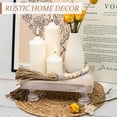 thumbnail image 4 of Pedestal decorativo EOSAHR Farmhouse Riser de madera natural, 4 of 7
