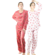thumbnail image 1 of Set De 2 Pijamas Afelpadas Mujer Unitalla Polar Pantalón Sudadera Ropa Invierno, 1 of 5