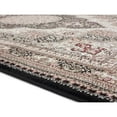 thumbnail image 2 of MDA Rugs Imports Vaso Collection Traditional Polypropylene Area Rug Black 5'2'' X 7'5'' 5' x 8' Cream, 2 of 5