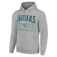 thumbnail image 2 of Unisex Starter Heather Gray Jacksonville Jaguars Throwback Logo Pullover Hoodie, 2 of 3