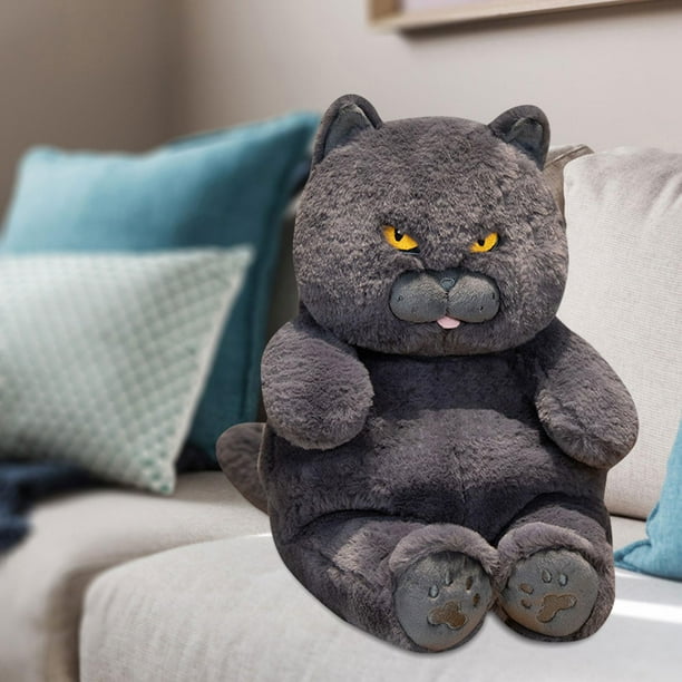 Gato de peluche Hugo británico de pelo corto 30 cm azul