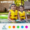 thumbnail image 4 of TRC Recreation Chaleco salvavidas pequeño supersuave para niños, aprobado por USCG, chaleco de natación de espuma recubierta de vinilo para niños, piscina y equipo de playa, color amarillo, 4 of 7