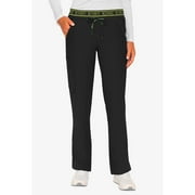 MED COUTURE Women Yoga 2 Cargo Pocket Pant, Color: Black, Size: L (8758T-BLAC-L)