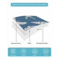 thumbnail image 5 of Quilts Twin Size Bedding Set, Lake Blue Starfish Coastal Lightweight Quilted Comforter, Shell Summer Beach Nautical Soft Reversible Bedspread Coverlet with Pillow Covers for All Season, 68" x 86", 5 of 7