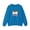 Sapphire, variant on Cat Heart Sweatshirt, Love Sweatshirt, Cat Sweatshirt, Valentine's Day Sweatshirt, 50/50 Cotton-Poly Animal Sweatshirt 124