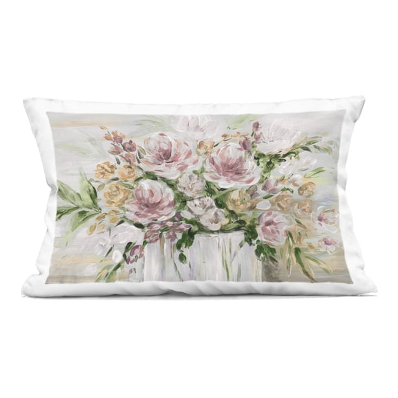 Stupell Industries Country Style Floral Assortment Design by Kristen Brockmon Throw Pillow