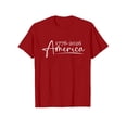 thumbnail image 4 of USA 250th Anniversary Shirt For Women Round Neck 3/4 Sleeve Graphic Tee Casual Daily Wear Top, 4 of 4