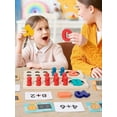 thumbnail image 6 of Montessori Wooden Math Learning Toy Educational Counting Game for Ages 3-6, 6 of 7