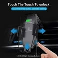thumbnail image 4 of Car Wireless Charger Mount for Boost Mobile Celero 5G Plus (2024) - Dashboard Air Vent Holder Fast Charge Auto Sensor Dock Cradle, 4 of 6