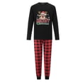 thumbnail image 1 of Argulvti Family Matching Christmas Pajama Set, Reindeer Letter Printed Long Sleeve Tops Elastic Waist Pants 2 Pcs Set, 1 of 7