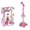 Pink, variant on Microphone With Stand Cute Karaoke Machine Musical Toy For Singing (Pink)