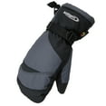 thumbnail image 2 of HOTFINGERS Men's Stellar Snow Sports Mittens, Color: Dark Gray/Black, Size: M, 2 of 6