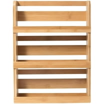 Lipper International 8840 Bamboo 3-Tier Spice Rack, 2.75-inch Depth Accommodates many Types of Spice Jars