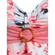 thumbnail image 3 of Camiseta con Estampado de Flores y Anillo Rosegal Camisetas tallas grandes, 3 of 5