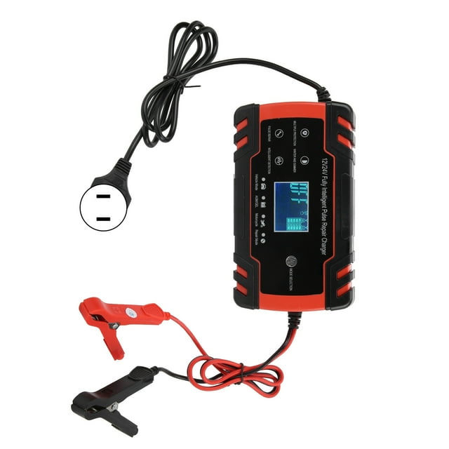 Arrancador de batería, cargador de batería de 12 V/24 V, 2-150 Ah, arrancadores de batería, cargador de batería V, máxima eficiencia
