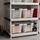 thumbnail image 2 of Contenedores de almacenamiento de 30 litros con tapa y cierre de seguridad - Paquete de 4 - Sin PBA, fabricados en EE. UU., Bolsa organizadora, Cajas apilables encajables - Translúcidos, 2 of 2