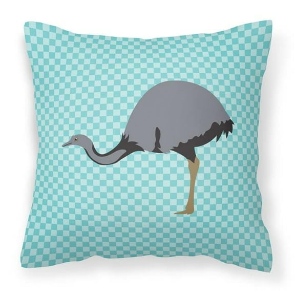 Carolines Treasures BB8097PW1818 Rhea Blue Check Fabric Decorative Pillow, 18 x 18 in.