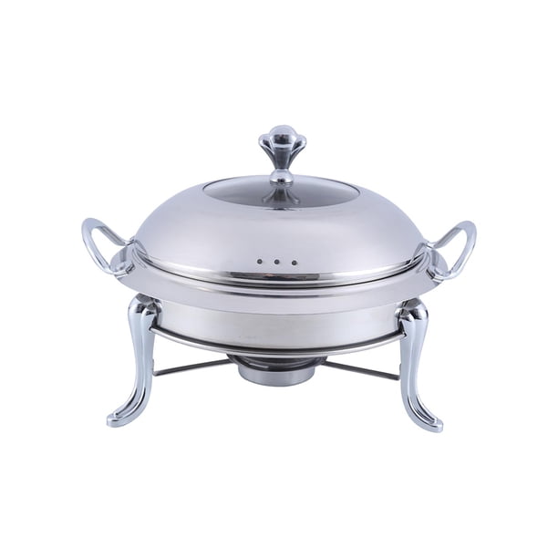 Caldera de combustible sólido, estufa de combustible, plato de frotamiento de acero inoxidable, juego de Buffet para utensilios de cocina, utensilio d Argén