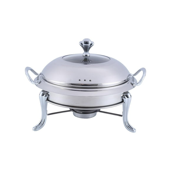 Alcohol Stainless Steel Chafing Dish Buffet Set for Hotel Trips Baking Argent