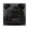 thumbnail image 5 of D-GROEE Elastic Hat Women Winter Hat Cartoon Bear Shape Thick Plush Ear Protection Knitted Lady Outdoor One-piece Hood Hat, 5 of 7