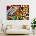 thumbnail image 4 of Colorful Gingerbread House Wallpaper Poster Decorative Painting Canvas Wall Art Living Room Posters Bedroom Painting,Unframe-style,08x12inch(20x30cm), 4 of 8