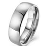 6mm Stainless Steel Wedding Band Ring Women Men Ginger Lyne Collection