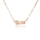 thumbnail image 2 of Collar del Zodiaco Qarigey Oro Rosa Ins colgante cómodo único Aries, 2 of 6