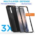 thumbnail image 4 of For Samsung Galaxy S26 Case, 3-in-1 Rugged Shockproof Protective Cover with Hard Shell and Soft Rubber Bumper, Drop Protection Armor, Black, 4 of 6