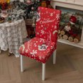 thumbnail image 2 of Funda Para Silla Navideña Nueva Funda Decorativa Para Silla De Comedor Decoración Festiva Funda Elástica Para Respaldo De Silla Mantel Navideño Funda Para Silla, 2 of 7