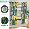 thumbnail image 3 of Yayeee Window Curtains Set of 2 for Living Room Light Filtering 63"x42", Flamingo Floral Pattern, 3 of 7