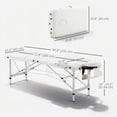 thumbnail image 3 of HOMCOM 3 Section Foldable Massage Table Professional Salon Facial Couch Bed, 3 of 10