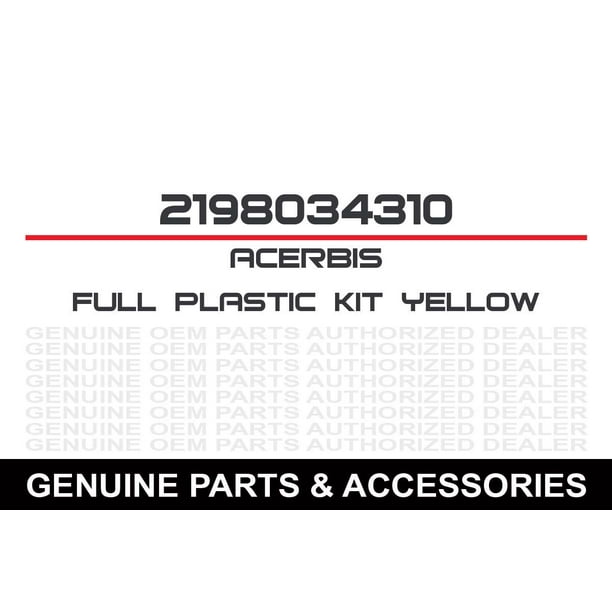 Acerbis Suzuki Full Plastic Kit Yellow Walmart Com