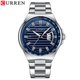 thumbnail image 1 of Reloj Curren Masculino Resistente al Agua 8375 Plateado Azul, 1 of 3