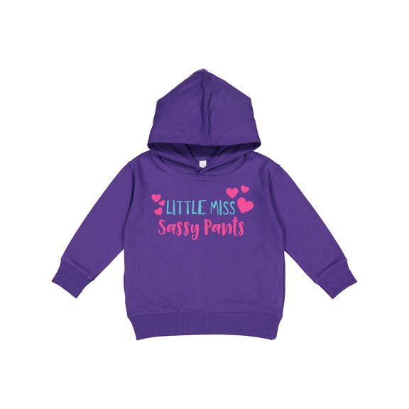 Inktastic Little Miss Sassy Pants, Sassy, Sassy Girl, Hearts Toddler Hoodie