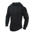 thumbnail image 1 of FAIWAD Men's Long Sleeve Drawstring Sweatshirts Drop Shoulder Zip Hooded Sweatshirts Trendy Spring Tops, 1 of 5