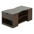 thumbnail image 2 of Furniture of America Sima Table Basse Moderne en Bois avec Rangement, Noyer, 2 of 12