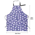 thumbnail image 6 of Goofa Daisies Flowers Printed Waterproof Apron 33" Chef Aprons for Men Heavy Duty Chemical Work Apron Adjustable Bib Apron, 6 of 9