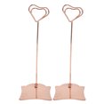 thumbnail image 1 of Place Porte-Cartes, Tableau Photo Stands 2Pcs Numéro de Table Fer Porte-Cartes de Table pour Mariage pour Bureau pour Clip Photos Notes pour Parti Or Rose, Or, 1 of 8
