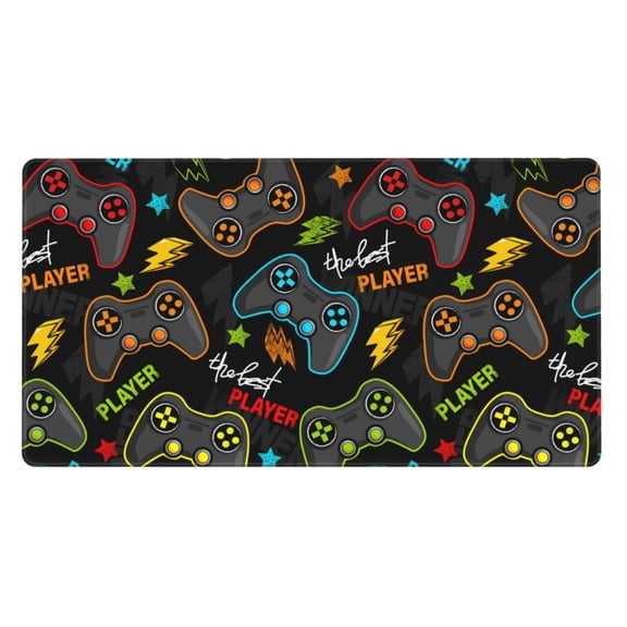 Kdxio Play Game3 Print Large Gaming Mouse Pad,Non-Slip Base,Water Resist Keyboard Pad for Gamer,Office & Home,29.5 x 15.8 in