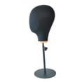 thumbnail image 3 of 21 '' peluca maniquí cabeza sombrero soporte pantalla maniquí con soporte ajustable - negro, Zulema Cabeza de maniquí de lona, 3 of 8