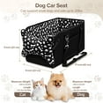 thumbnail image 3 of Tensea Dog Car Seat for Small Dogs,Center Console Dog Car Seat Support Up to 20lbs,Portable Anti-Collapse Puppy Car Seat,Pet Car Seat with Soft Cushion&Safety Belt&Storage Pockets, 3 of 9
