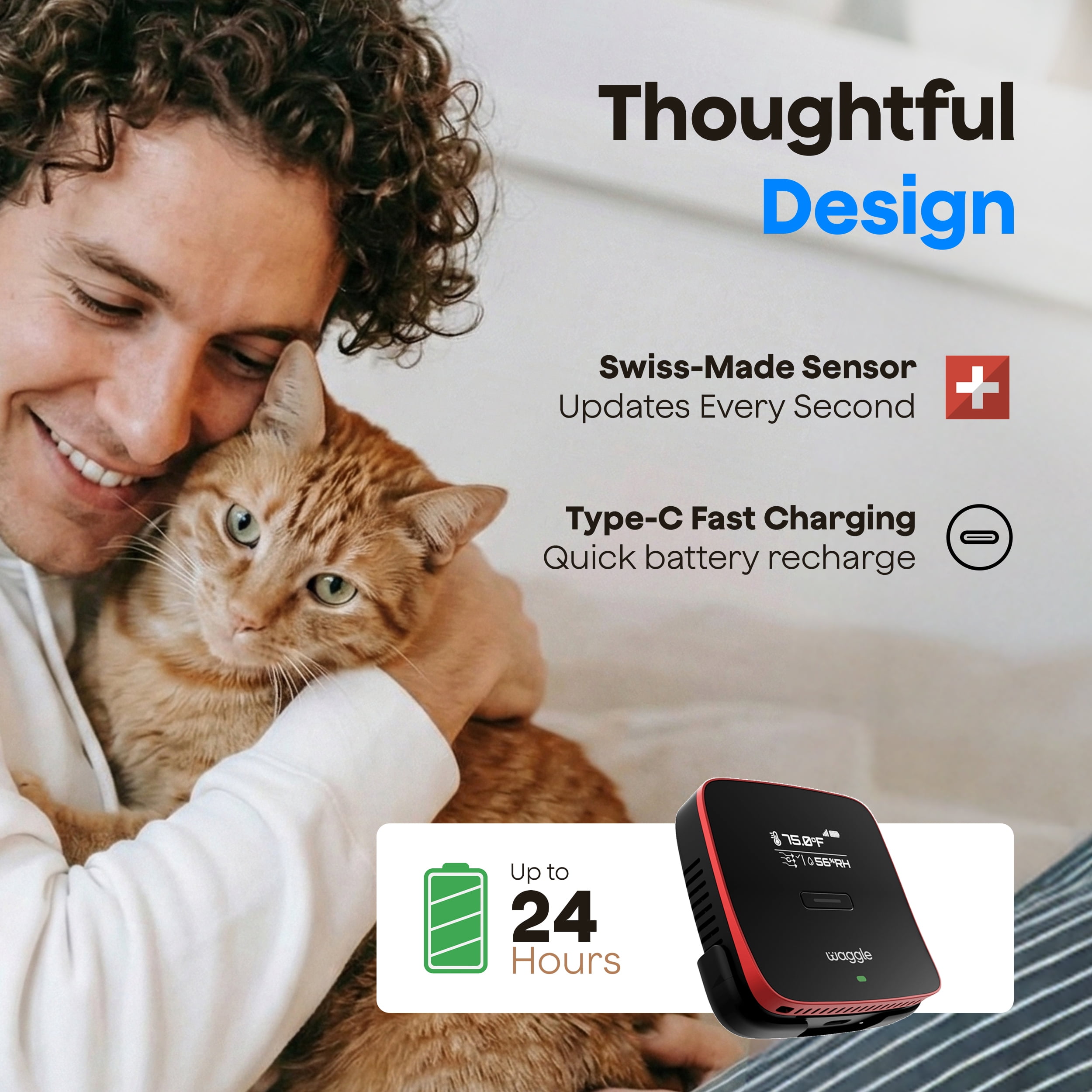 4G Pet Temperature Monitor (Lite) - No WiFi Needed - Real Time App, SMS & Email Alerts - RV, Car & Home Safety Device - Power Outage Alerts - Subscription Required