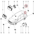 thumbnail image 5 of Plastic Wide Angles Parking Reverse Assist Backup Camera Rearview Accurate Reversing Monitoring for Koleos II 284426877R, 5 of 8
